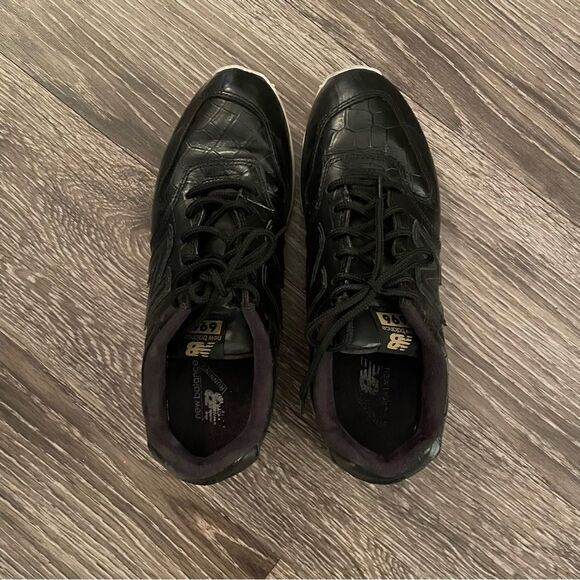 New balance Leather 696 Black/White WL696CRB - Picture 6 of 9